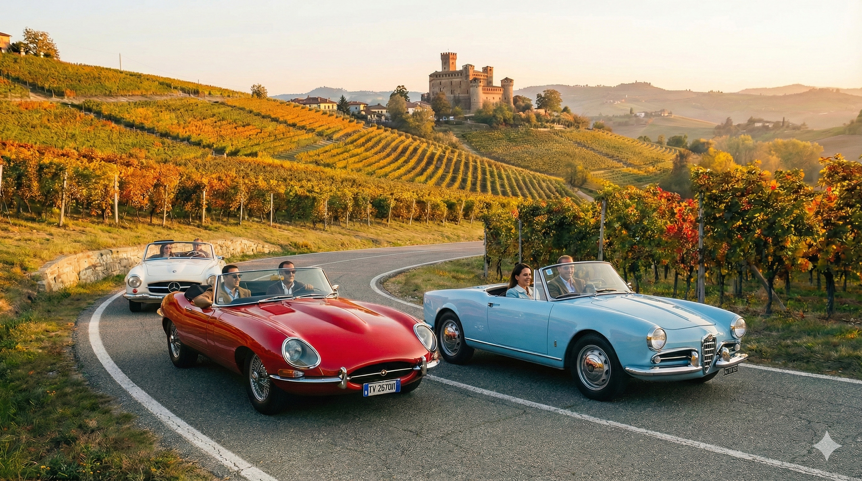 Tour in auto d'epoca nelle Langhe
